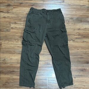 American Eagle Outfitters Green Utility Cargo Pants 30x30 Men’s Flex